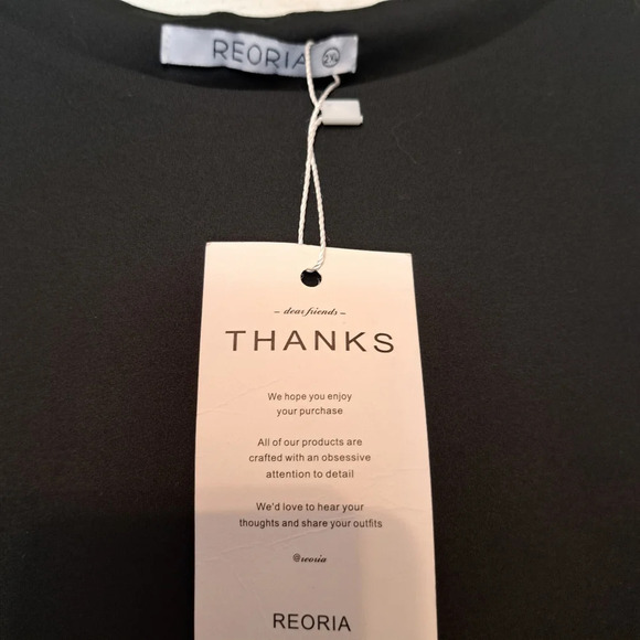 ReoRia Seamless Black Cropped Tank Sleeveless Size 2XL - Picture 5 of 7